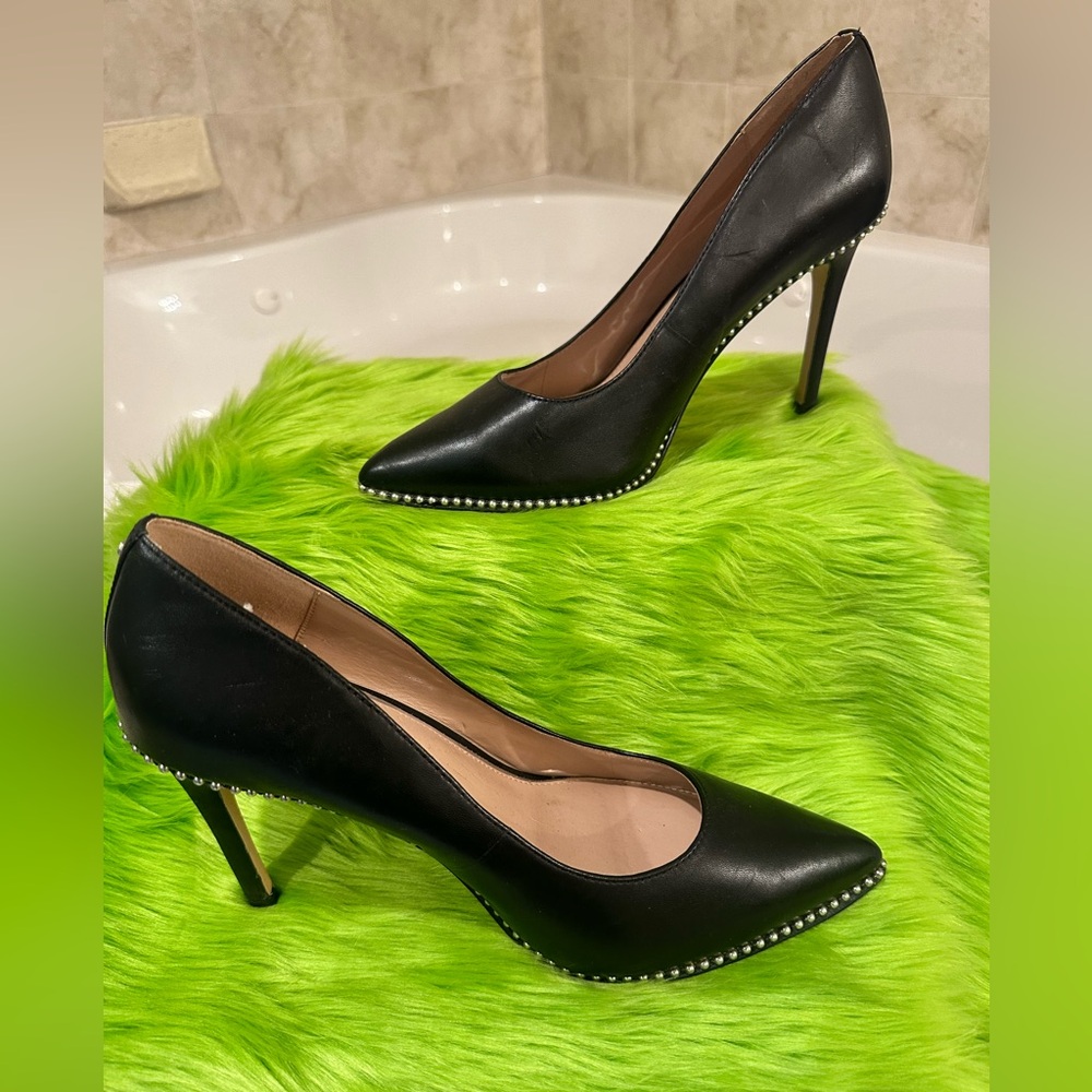Black Studded Heels